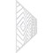 Ekena Millwork Set of Four Panels for 94 1/2"W x 28 1/4"H Genoa Fretwork Wainscot Wall Paneling WPKP14X01X47GNA - alternate 2